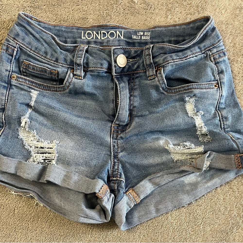 Women's Blue Denim Shorts